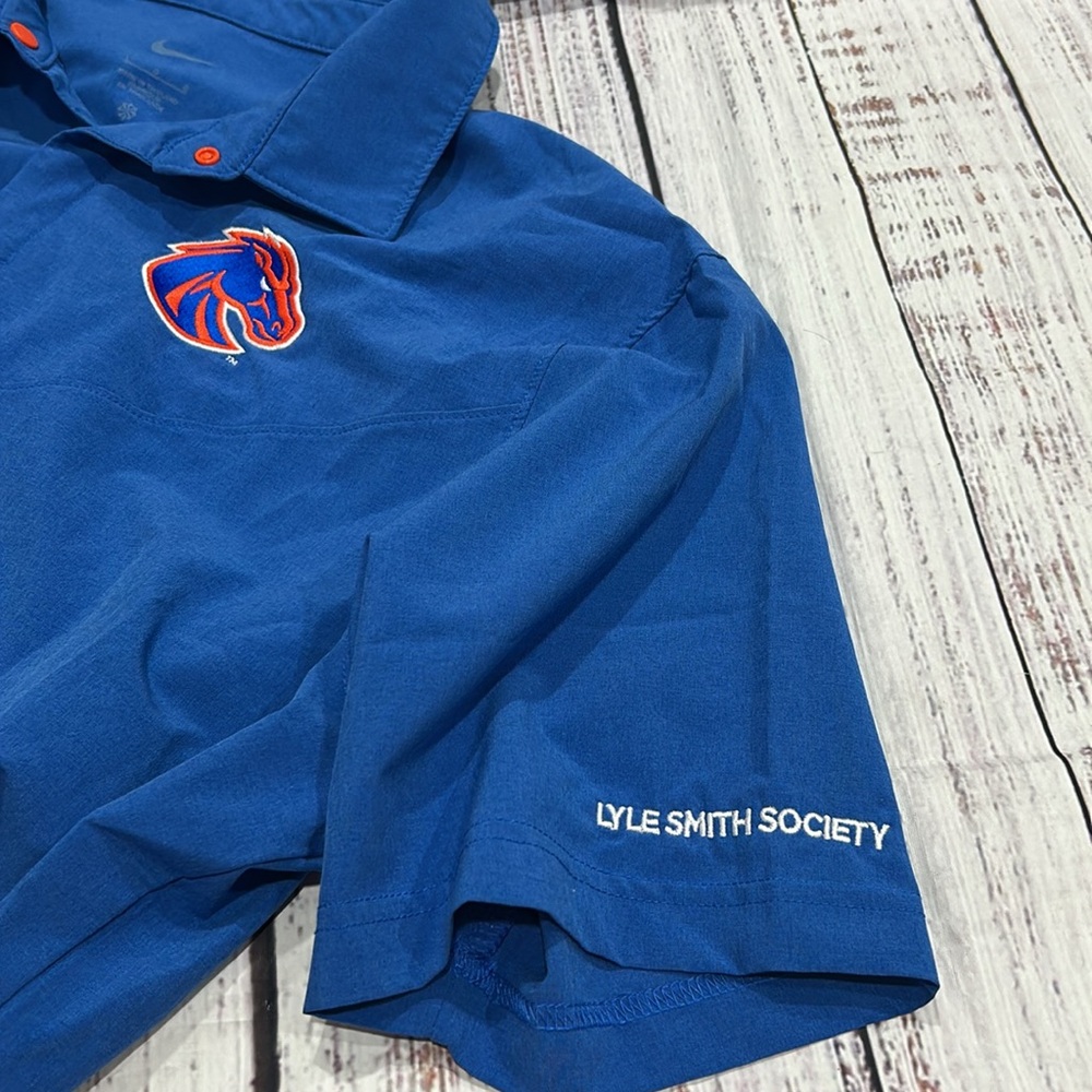 Men's Nike Royal Boise State Broncos Performance Polo - Picture 7 of 7